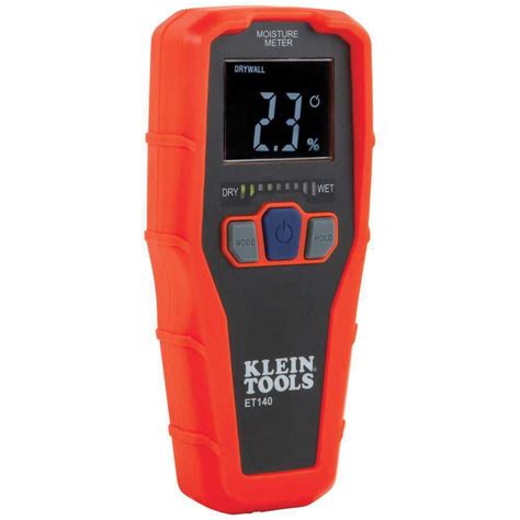 best pinless moisture meter for drywall|klein tools et140 pinless moisture meter.